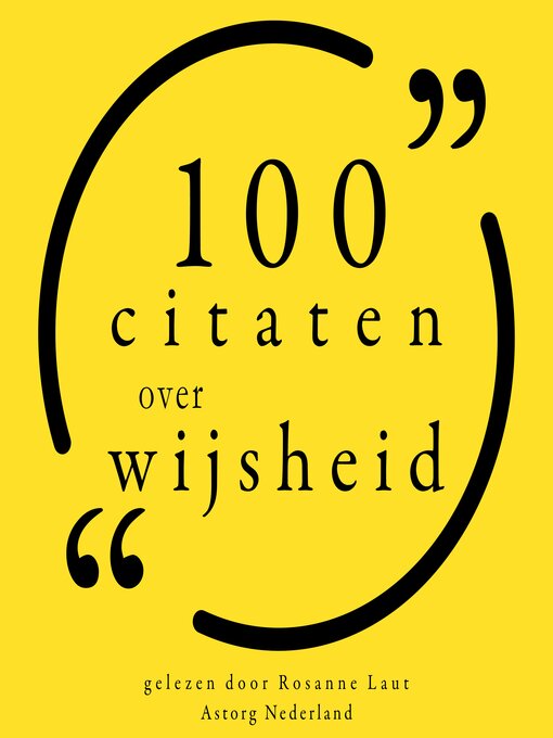 Title details for 100 citaten over wijsheid by Various - Available